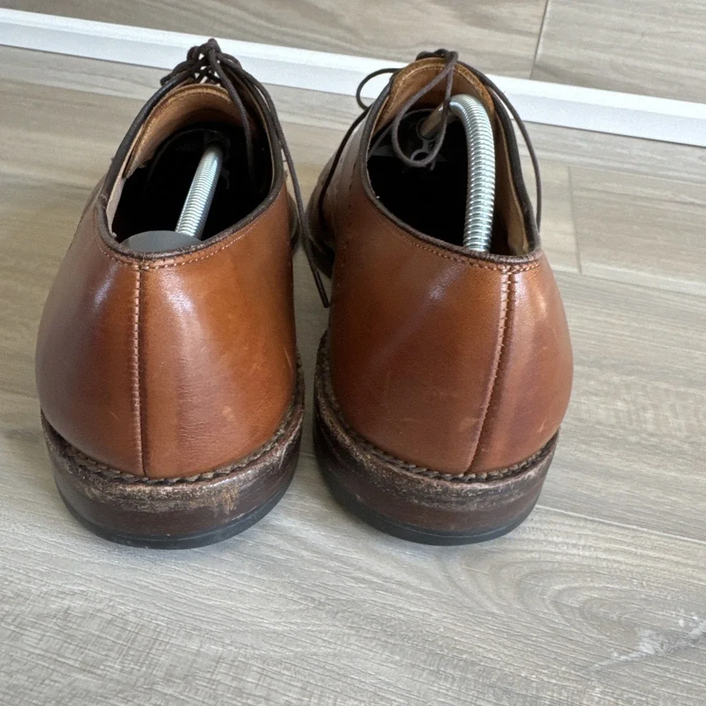 Allen‎ Edmonds Shoes Troy Walnut Chestnut Brown Cap Toe Oxford Dress Men's 10 D